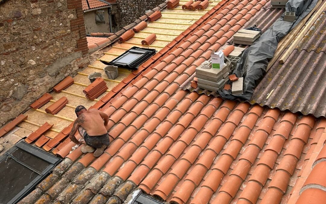 Réfection de toiture à Fourques