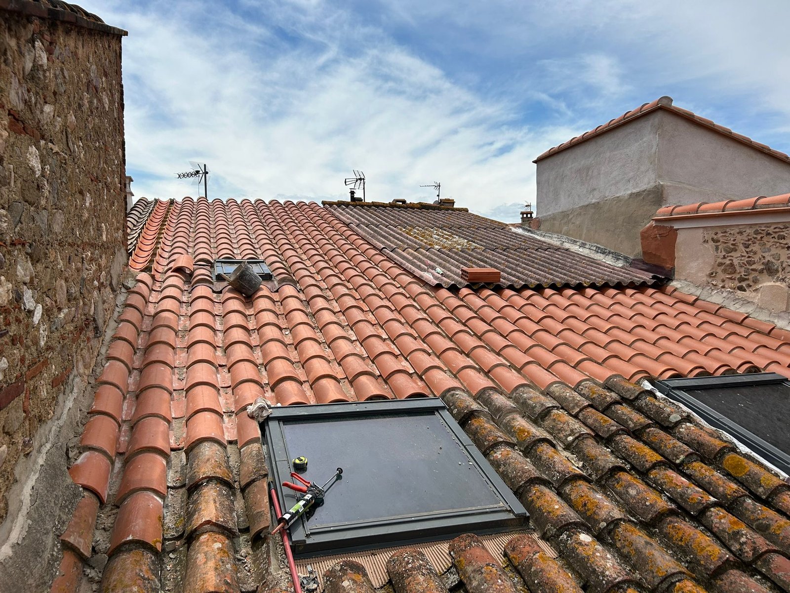 Réfection de toiture à Fourques